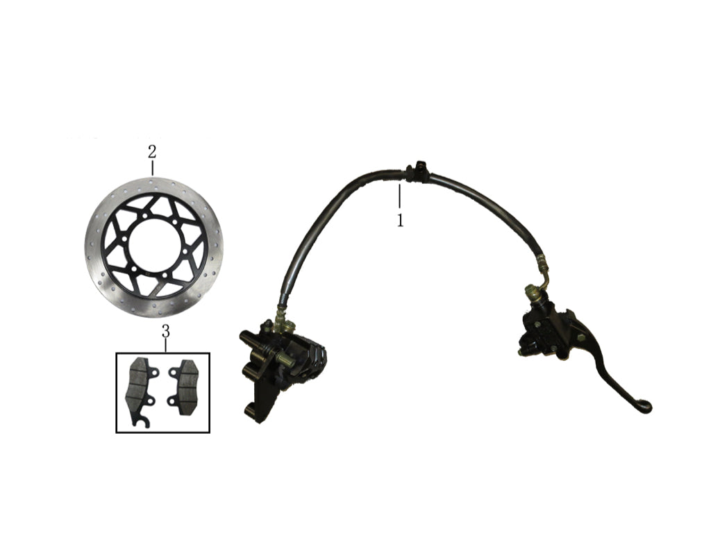 FRONT HYDRAULIC BRAKE ASSY