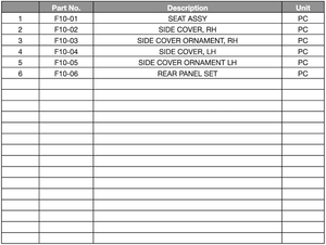 SEAT ASSY - KPMOTO-CLUB