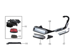 AIR CLEANER & EXHAUST MUFFLER