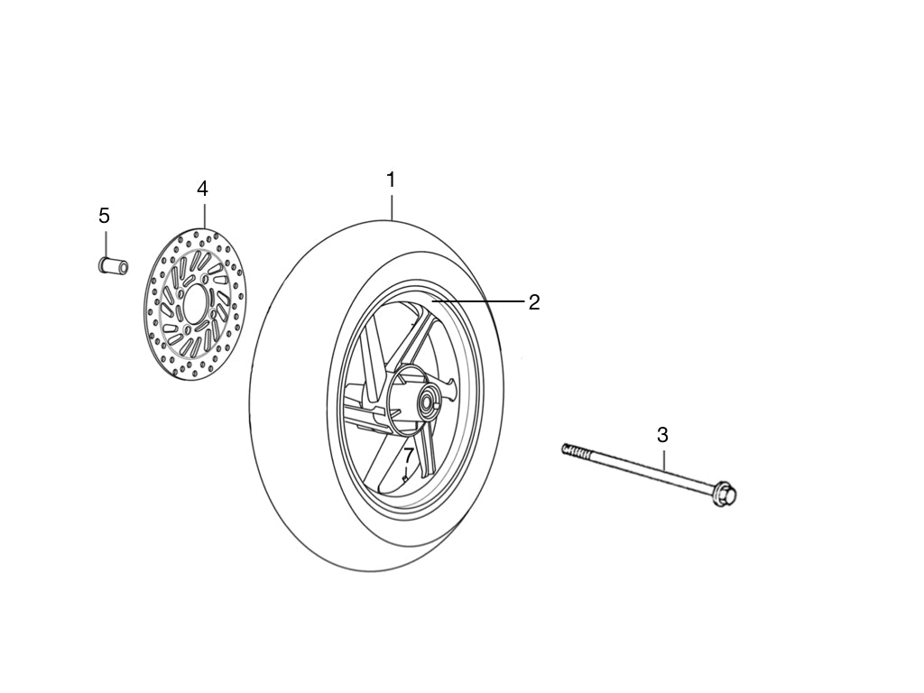 FRONT WHEEL ASSY