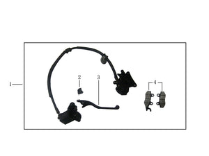 FRONT HYDRAULIC BRAKE ASSY